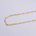 24K Gold plated Dainty 2mm Paperclip Cable Link Unfinished Chain For Jewelry Making | ROLL-1380 Clearance Pricing - DLUXCA