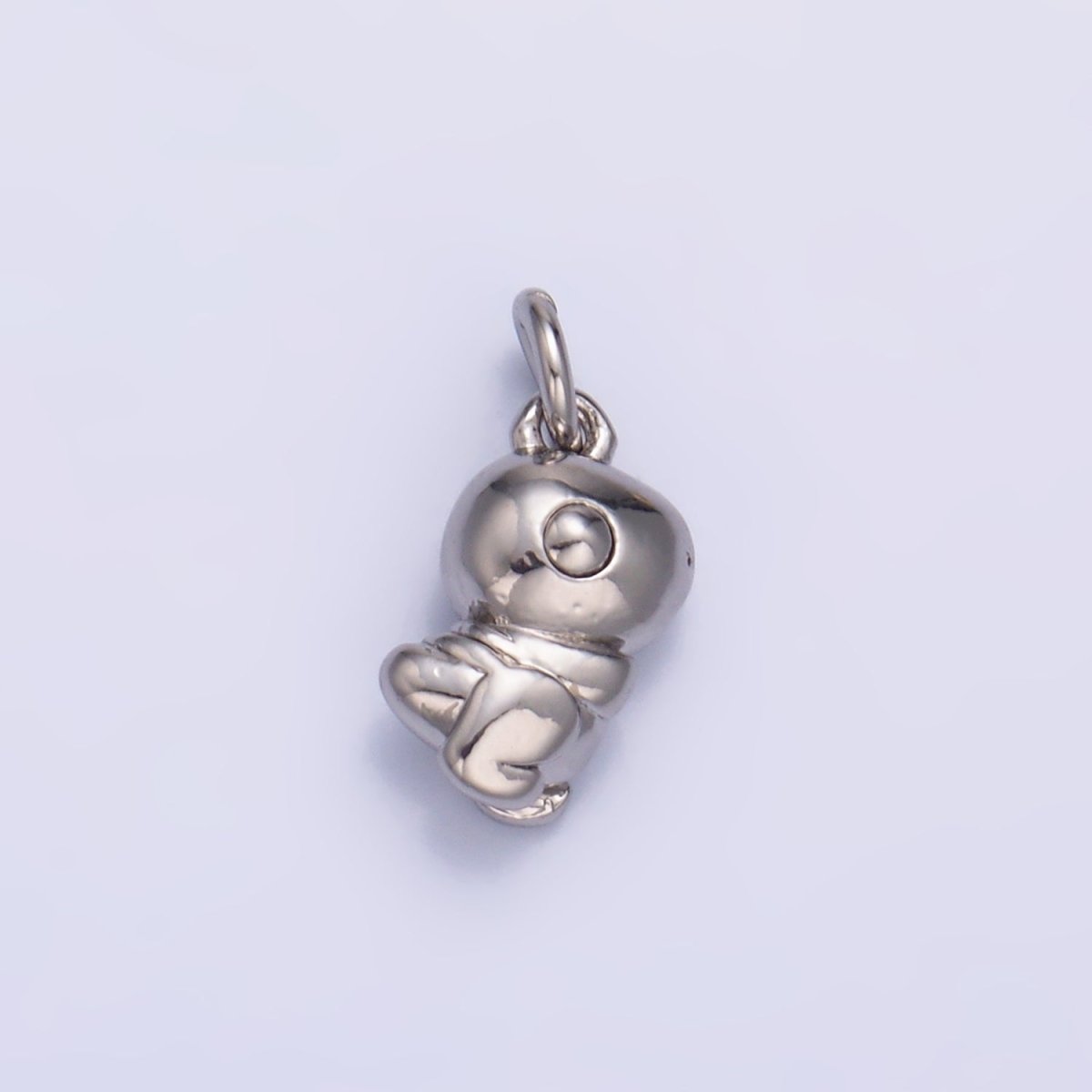 24K Gold plated Dinosaur Multidimensional 3D Charm in Gold & Silver | W874 - DLUXCA