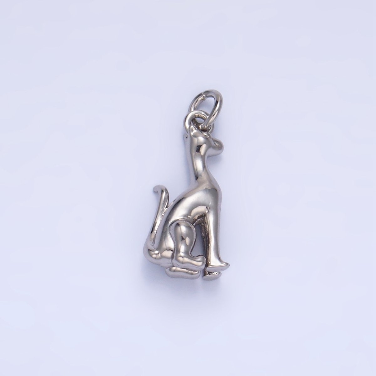 24K Gold plated Doberman Dog Pet 3D Multidimensional Charm in Gold & Silver | W207