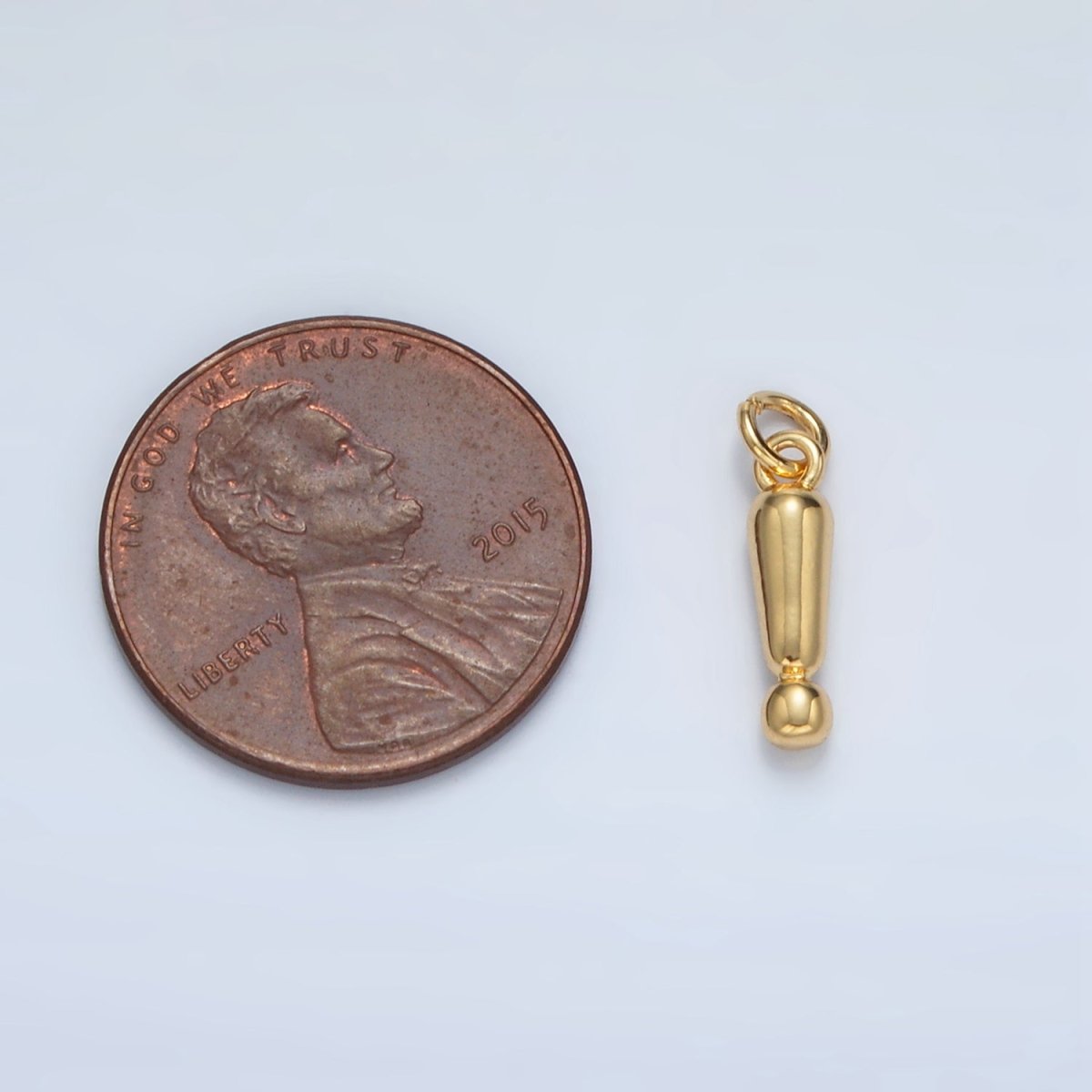 24K Gold plated "!" Exclamation Mark Minimalist Charm | AC161 - DLUXCA