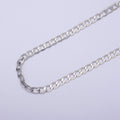 24K Gold plated Figaro Curb Chain, 4.5mm Width Flat Figaro Unfinished Chain in Silver & Gold For Jewelry Making | ROLL-672, ROLL-673 Clearance Pricing