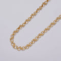 24K Gold plated Figure Eight Chain by Yard Unfinished Chain For Necklace Bracelet Jewelry Making | ROLL-1132 Clearance Pricing - DLUXCA
