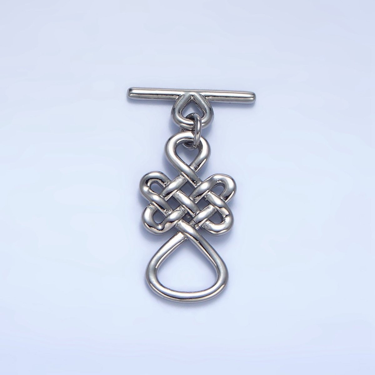24K Gold plated Geometric Artisan Toggle Clasps Closure in Gold & Silver | Z494 - DLUXCA