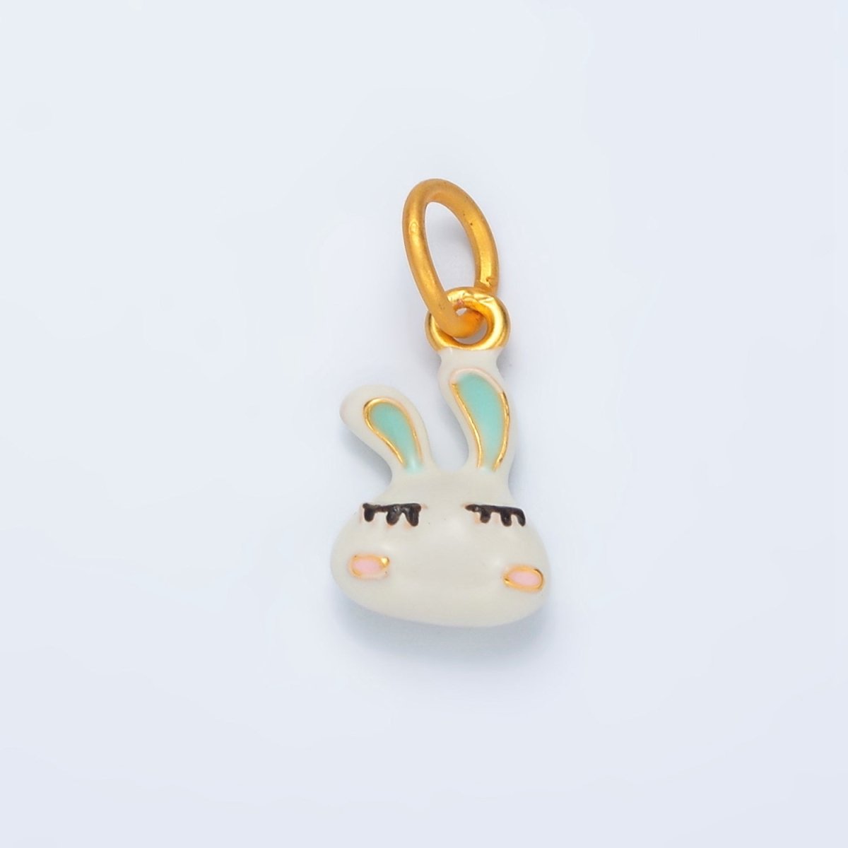 24K Gold plated Glam Beauty Bunny, Animal Charm | AG923 - DLUXCA