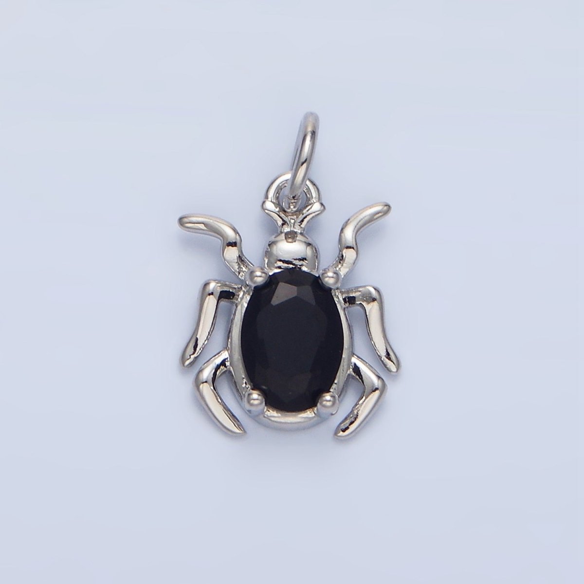 24K Gold plated Green, Black, Red CZ Spider Insect Charm | X902 - X904