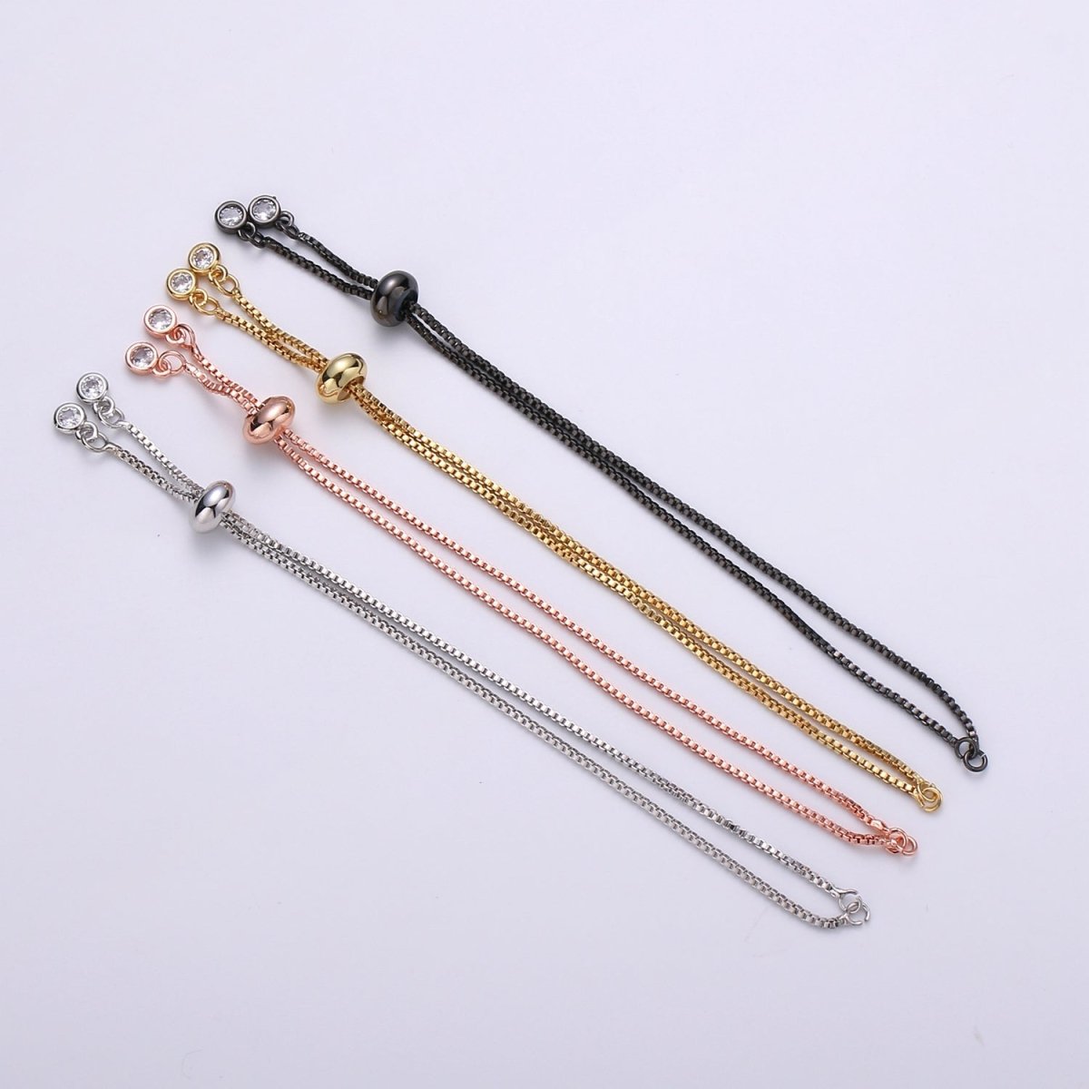 24K Gold plated Half Finished Bracelet For DIY Jewelry Making Bracelet Making L-145~L-147 - DLUXCA