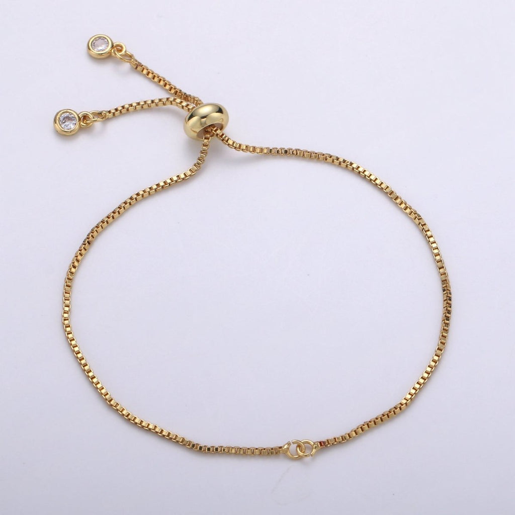 24K Gold plated Half Finished Bracelet For DIY Jewelry Making Bracelet Making L-145~L-147 - DLUXCA
