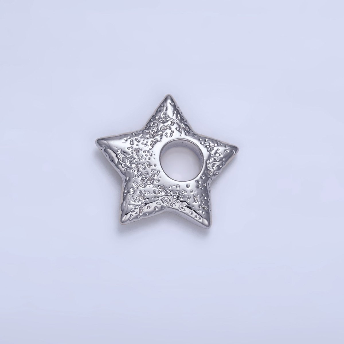 24K Gold plated Hammered Celestial Star Pendant in Gold & Silver | B629 - DLUXCA