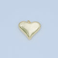 24K Gold plated Heart Minimalist Filigree Charm | N080 - DLUXCA