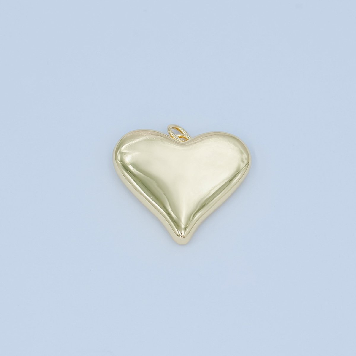 24K Gold plated Heart Minimalist Filigree Charm | N080 - DLUXCA