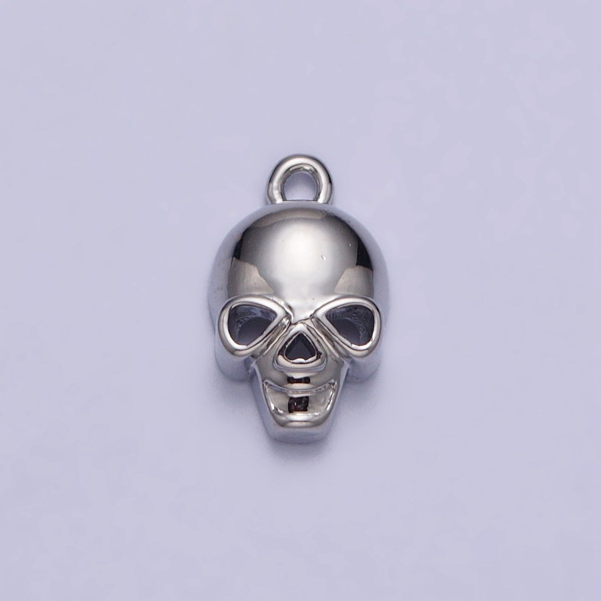 24K Gold plated Human Skeleton Skull Add-On Charm in Gold & Silver | AC341 AC342 - DLUXCA