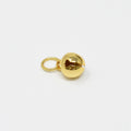 24K Gold plated Jingle Bells Charm E-126 - DLUXCA