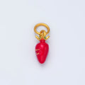 24K Gold plated Long Red Beets Vegie Charm | AG919 - DLUXCA