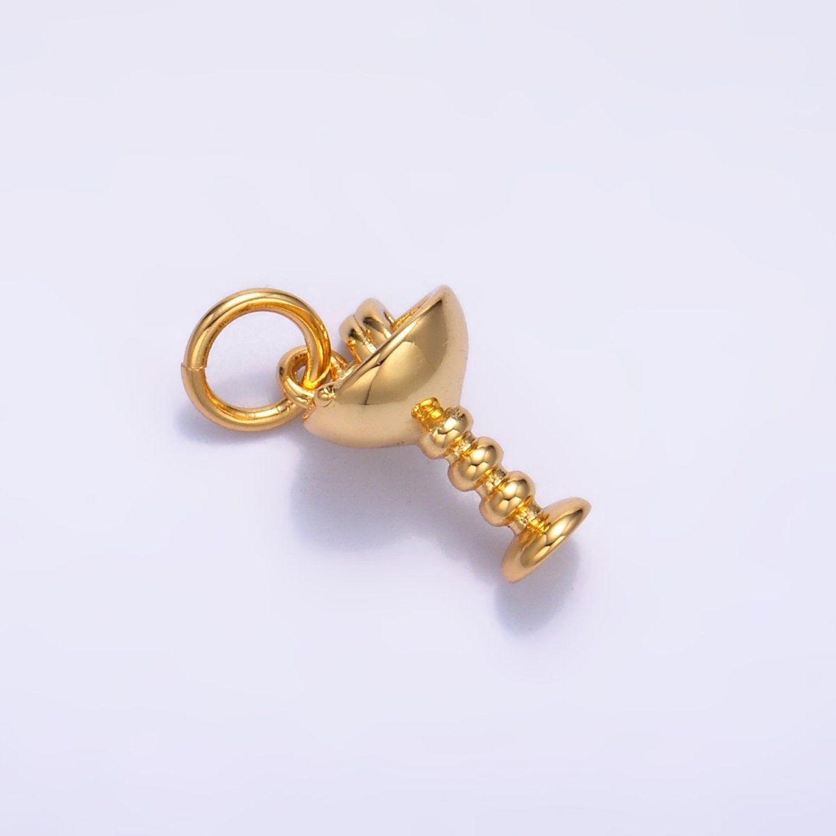 24K Gold plated Martini Alcoholic Drink 3D Multidimensional Charm | W231 - DLUXCA