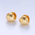 24K Gold plated Minimalist Ball Round Cartilage Huggie Earrings in Gold & Silver | AB547 AB1047 