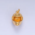 24K Gold plated Motorcycle Helmet Multidimensional 3D Charm | W134 - DLUXCA