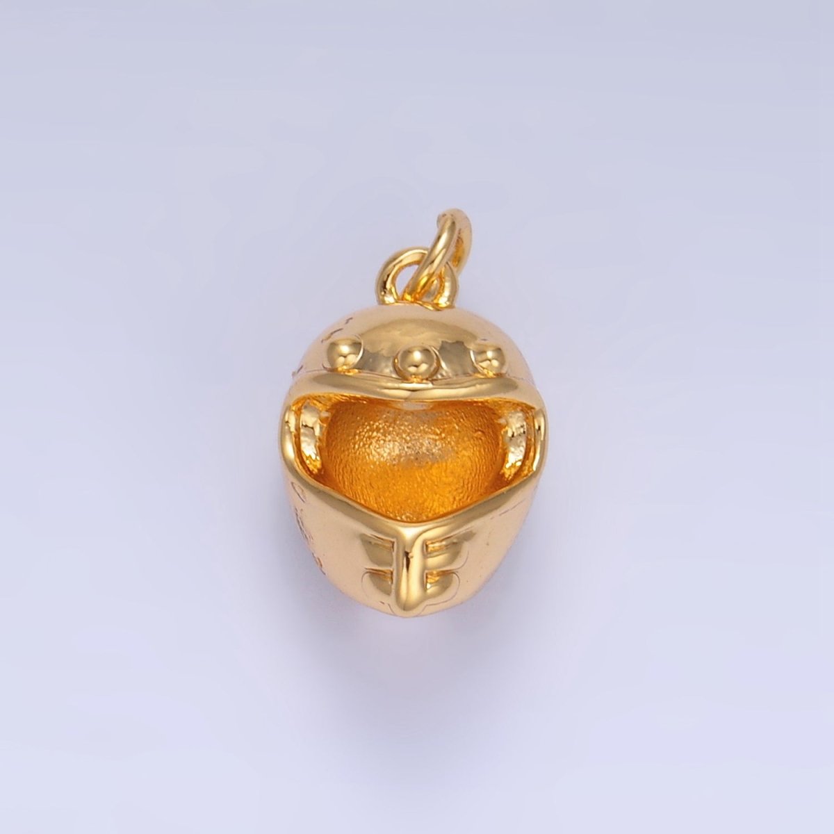 24K Gold plated Motorcycle Helmet Multidimensional 3D Charm | W134 - DLUXCA