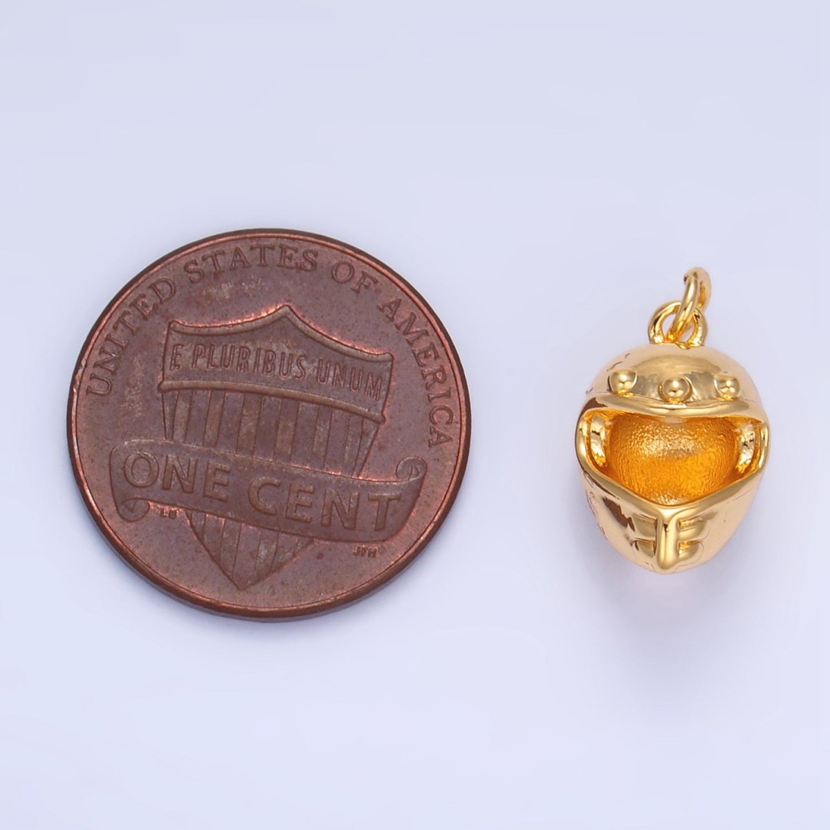24K Gold plated Motorcycle Helmet Multidimensional 3D Charm | W134 - DLUXCA