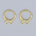 24K Gold plated Multi loop Connector Open Link Earring Component, Earring Chandelier for Charm 2,3,4,5 hole Open Link Lever Back Earring K-642 K-668 K-706 K-731 - DLUXCA