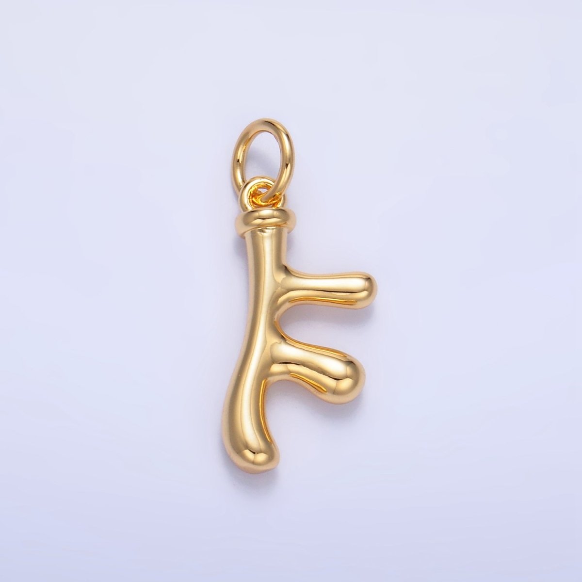 24K Gold plated Multidimensional 3D Tube Geometric Charm | W116 - DLUXCA