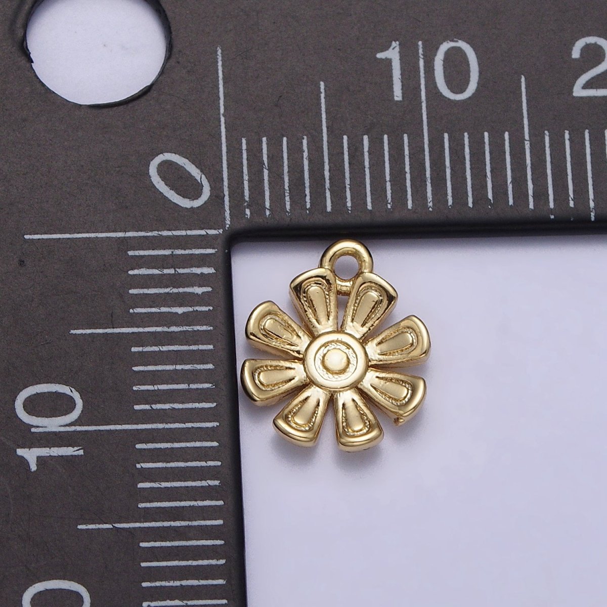 24K Gold plated Nature Flower Add-On Charm in Gold & Silver | AC335 AC336