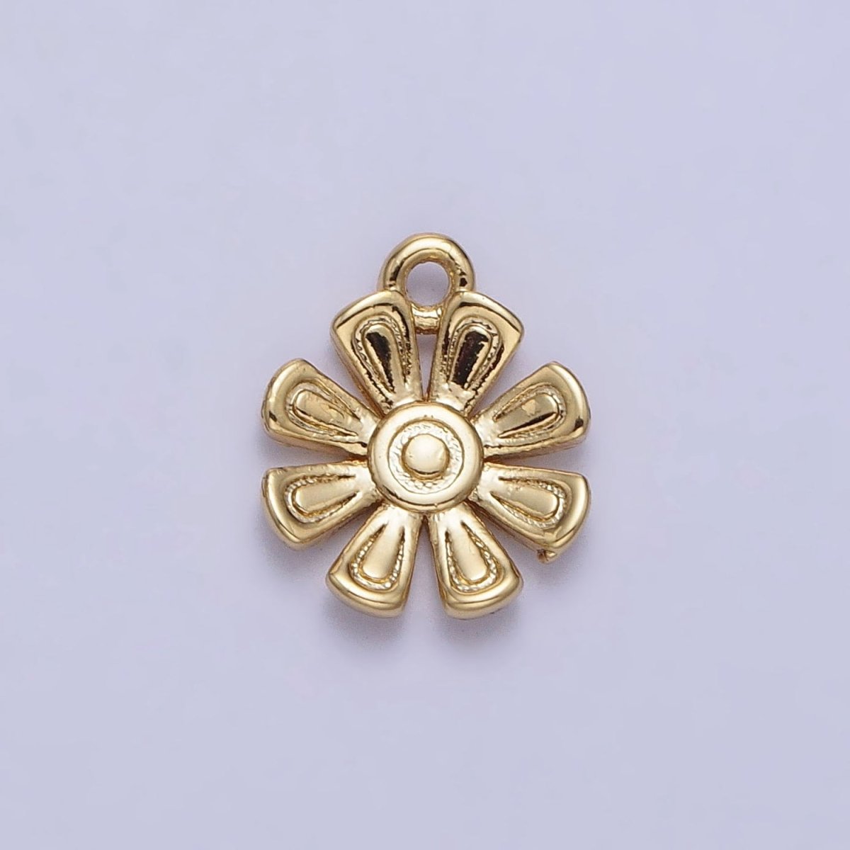 24K Gold plated Nature Flower Add-On Charm in Gold & Silver | AC335 AC336