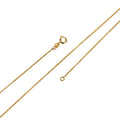 24K Gold plated Necklace - 16 Inches Rolo Necklace -2mm Rolo Necklace w/ Spring Ring | CN-316 Clearance Pricing - DLUXCA