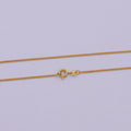 24k Gold plated Necklace Chain Choker Cuban Curb Thin 1.2mm Gold Chain For Women Girl | WA-532 Clearance Pricing - DLUXCA