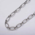 24k Gold plated Oval Cable Link Unfinished Chain by Yard in Gold & Silver | ROLL-1101 ROLL-1204 Clearance Pricing