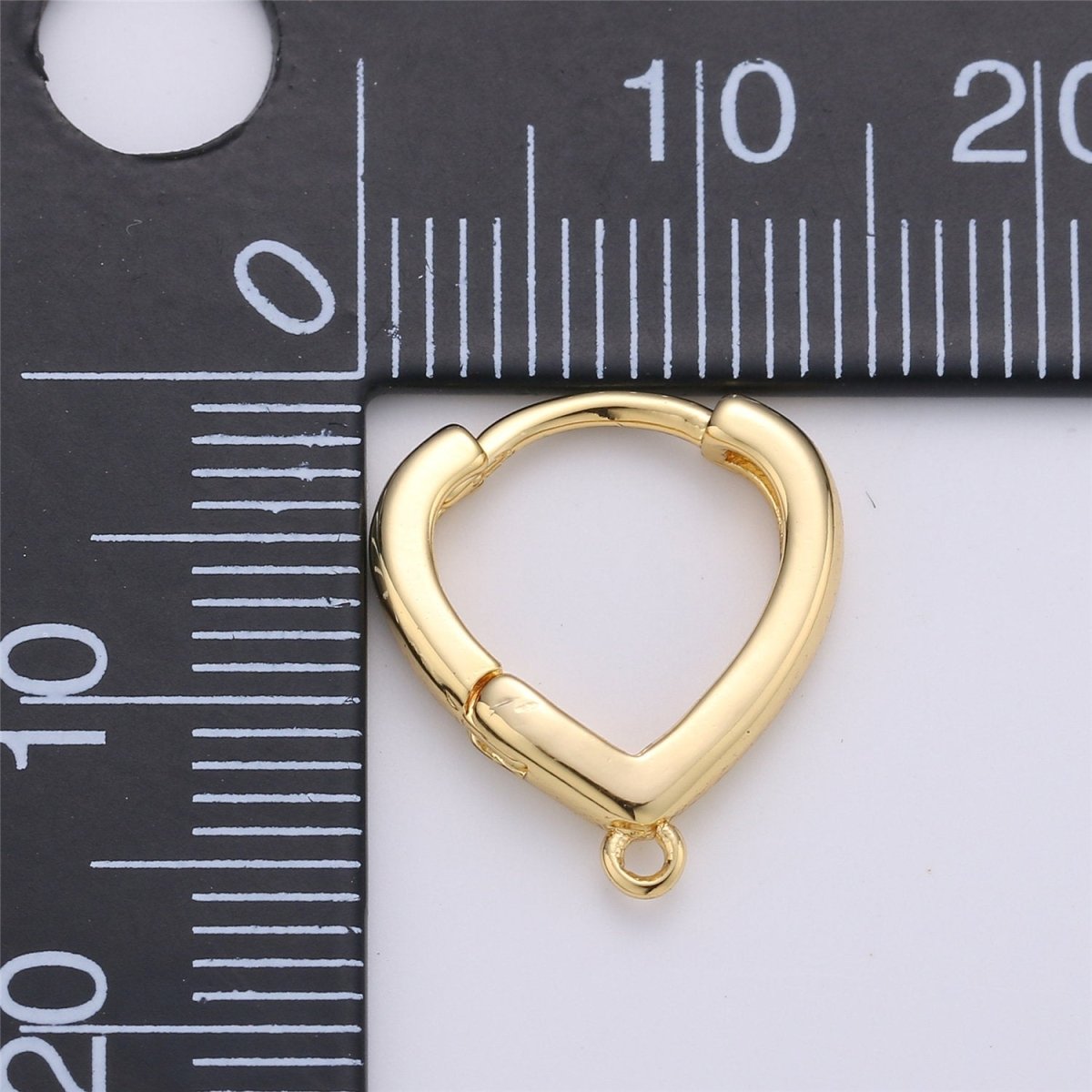 24k Gold plated Oval Easy Snap Earring with Jump Ring, Earring Supplies for DIY Earring Jewelry, Snap Click On Earring, Oval Shape K-467 K-867 - DLUXCA