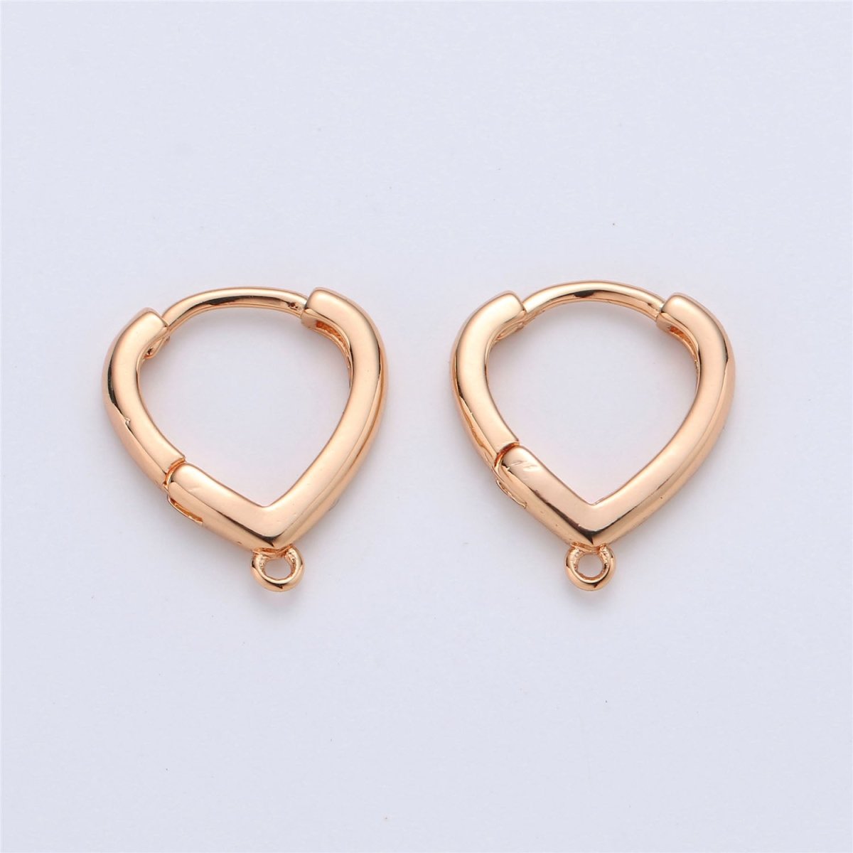 24k Gold plated Oval Easy Snap Earring with Jump Ring, Earring Supplies for DIY Earring Jewelry, Snap Click On Earring, Oval Shape K-467 K-867 - DLUXCA