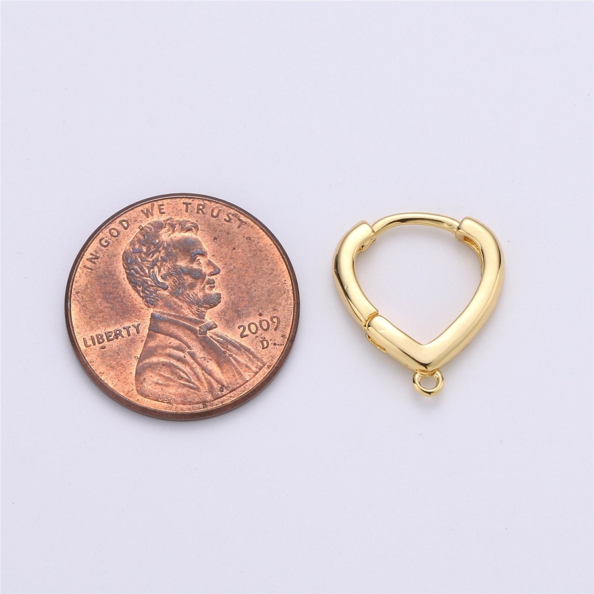 24k Gold plated Oval Easy Snap Earring with Jump Ring, Earring Supplies for DIY Earring Jewelry, Snap Click On Earring, Oval Shape K-467 K-867 - DLUXCA
