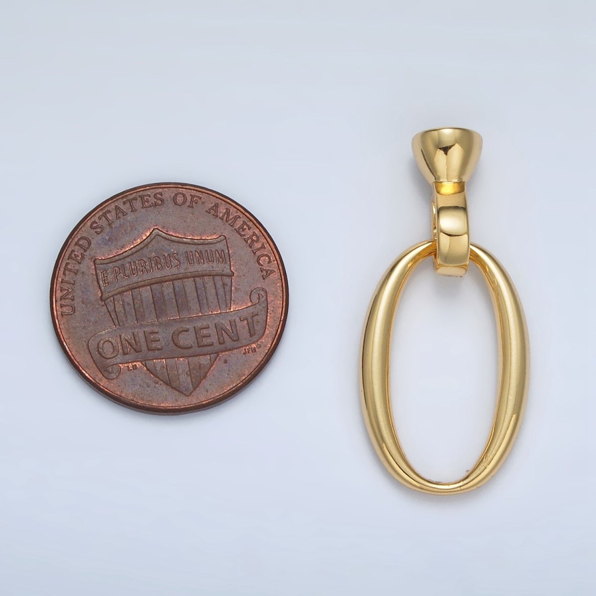 24K Gold plated Oval Snap Latch Closure Findings Set | Z862 - DLUXCA