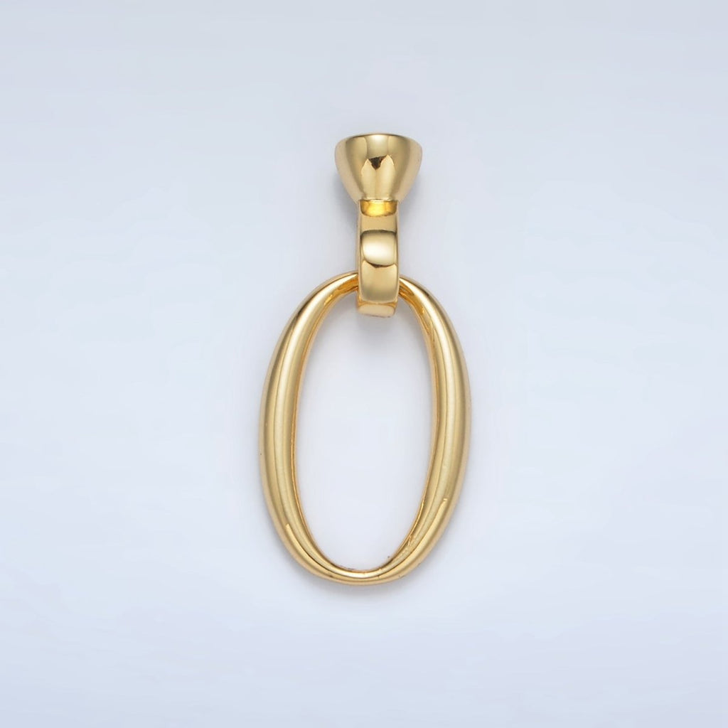 24K Gold plated Oval Snap Latch Closure Findings Set | Z862 - DLUXCA