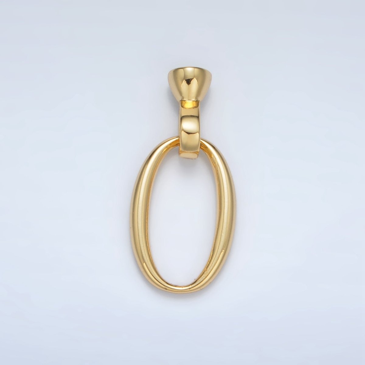 24K Gold plated Oval Snap Latch Closure Findings Set | Z862 - DLUXCA