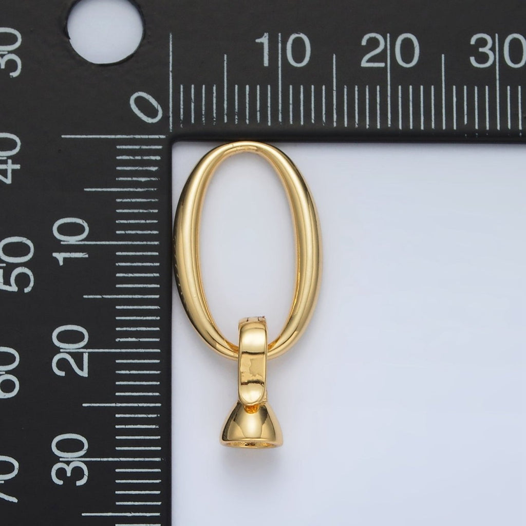 24K Gold plated Oval Snap Latch Closure Findings Set | Z862 - DLUXCA