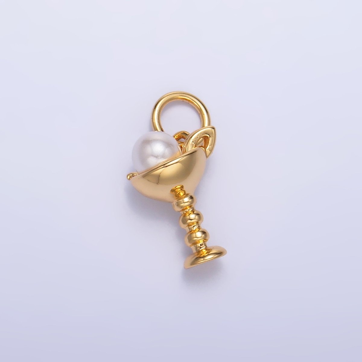 24K Gold plated Pearl Ice Cream Dessert Food Charm | W428 