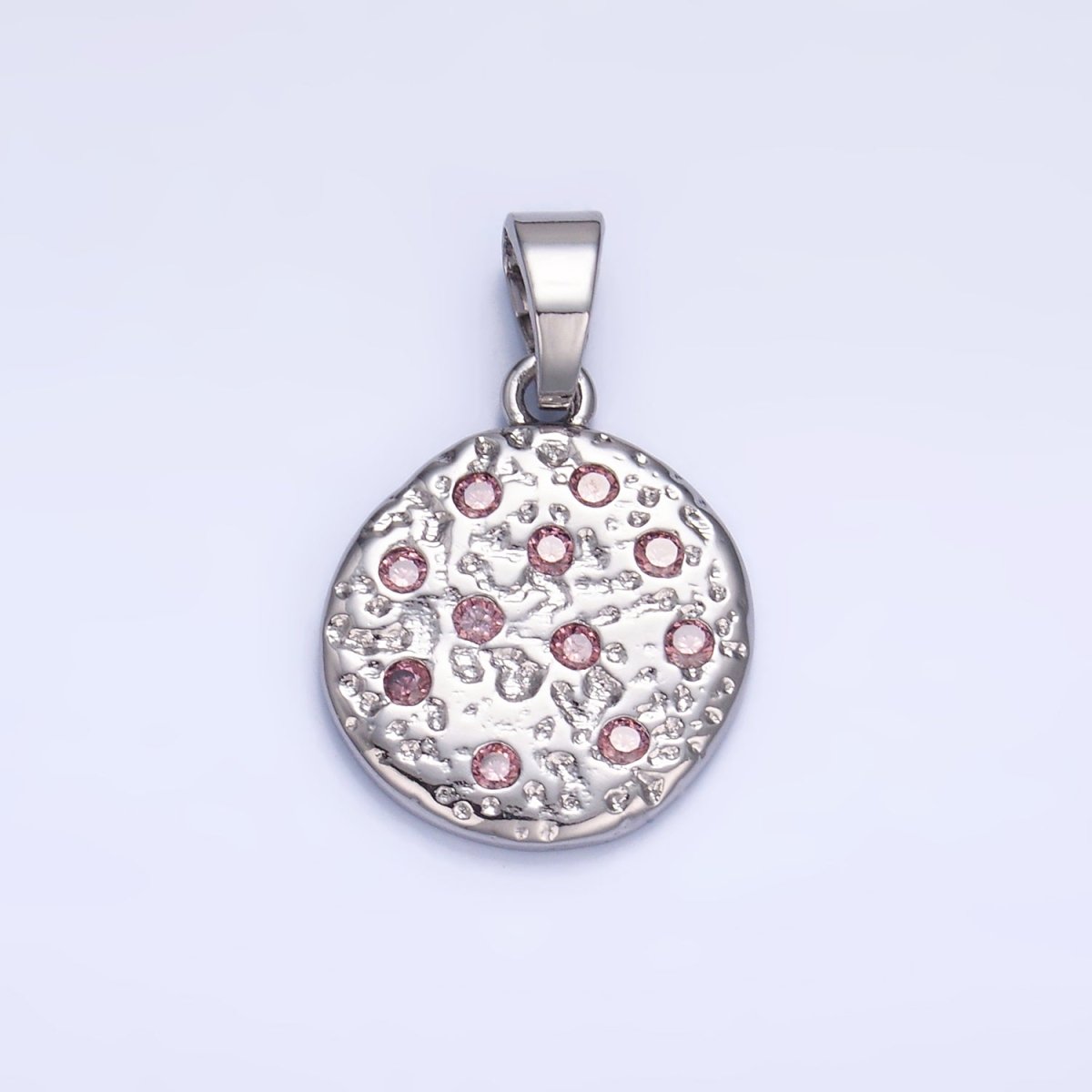 24K Gold plated Pink CZ Cookie Food Pendant in Gold & Silver | AA1428 