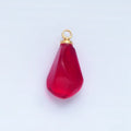 24K Gold plated Pink Pomegranate Charm | X906 - DLUXCA
