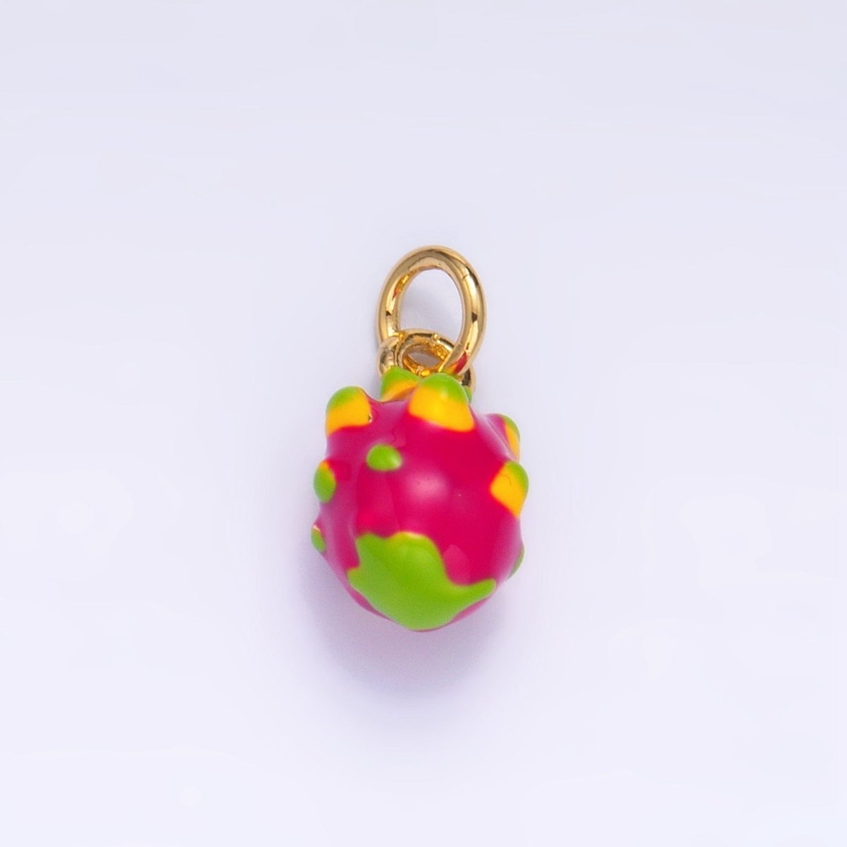 24K Gold plated Pomegranate Fruit Enamel Charm | W004 - DLUXCA