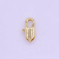 24K Gold plated Rectangular 10.3mm x 5.3mm Lobster Clasps Closure Supply L-845 - DLUXCA