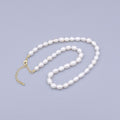 24K Gold plated Ringed Freshwater Pearl 14 Inch Choker Necklace | WA - 2913 