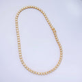 24K Gold plated Round CZ Encapsulate Tennis Chain 16 Inch Necklace in Gold & Silver | WA - 3025 WA - 3026 - DLUXCA
