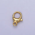 24K Gold plated Rounded Oval Jewelry Lobster Clasps Closure Supply in Gold & Silver | Z-145 Z-146 - DLUXCA