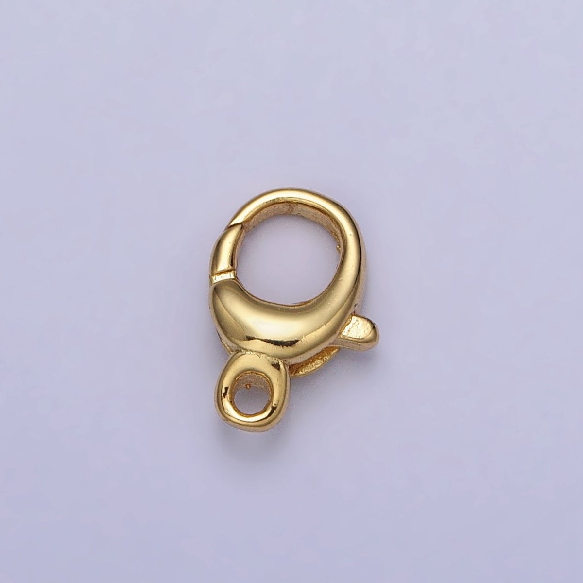 24K Gold plated Rounded Oval Jewelry Lobster Clasps Closure Supply in Gold & Silver | Z-145 Z-146 - DLUXCA