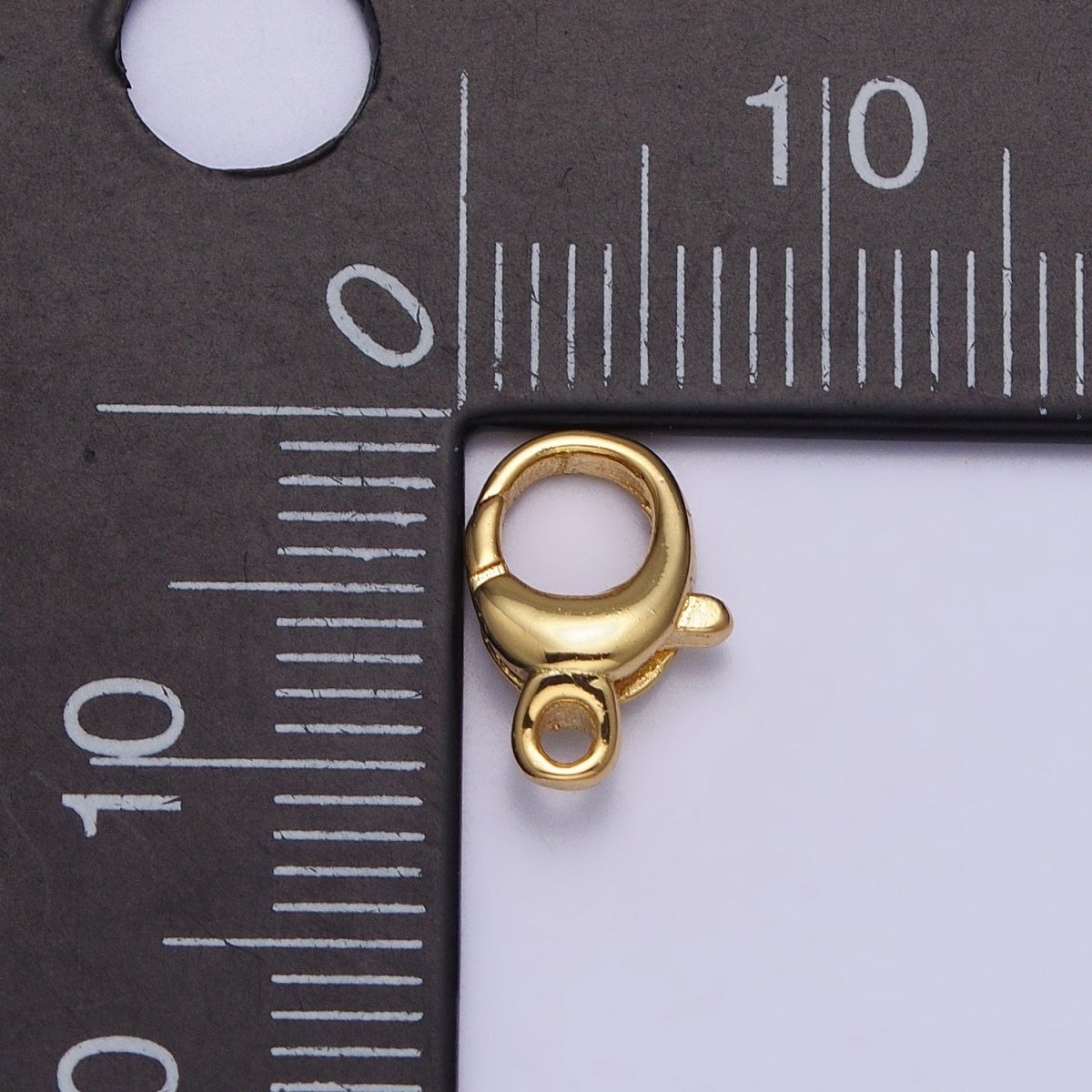 24K Gold plated Rounded Oval Jewelry Lobster Clasps Closure Supply in Gold & Silver | Z-145 Z-146 - DLUXCA