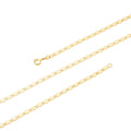 24K Gold plated Scroll Necklace Chain, 23.5 inch Designed Finished Chain Necklace For Jewelry Making, 3.1mm Width Designed Necklace w/ Spring Ring | CN-169 Clearance Pricing - DLUXCA