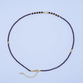 24K Gold plated Shell Pearl Bead Carnelian Red Multifaceted Crystal Gemstone 18 Inch Necklace | WA - 2878 