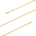 24K Gold plated Snail Scroll Chain Necklace, 23.6 inch Layering "Yellow Gold" Snail Chain, Dainty 2.5mm Snail Necklace w/ Lobster Clasps | CN-189 Clearance Pricing - DLUXCA