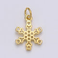 24K Gold plated Snowflake Charm E-015 - DLUXCA